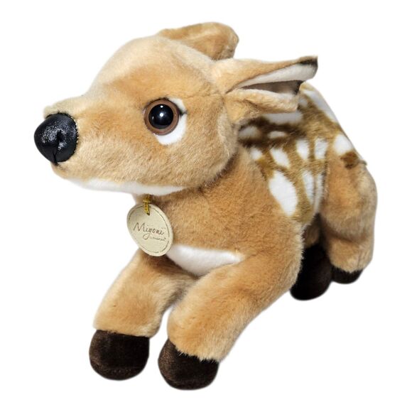 Miyoni by Aurora Spotted Baby Deer Fawn Plush 10” Stuffed Animal 2020 Realistic - Picture 1 of 11